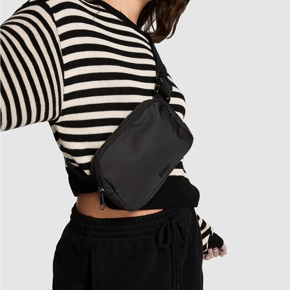 NWT Victoria's Secret PINK Black Crossbody Bag